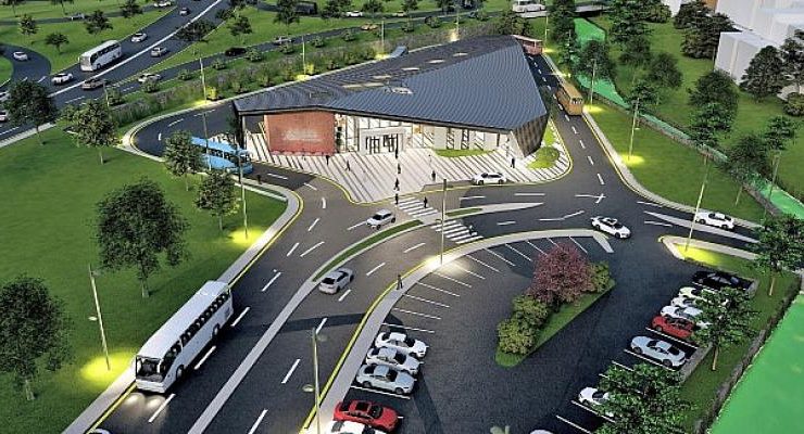 Gölcük terminal binasında zemin düzenlemesi yapıldı