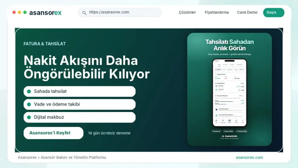Asansorex.com Nakit Akışını Daha Öngörülebilir Kılıyor