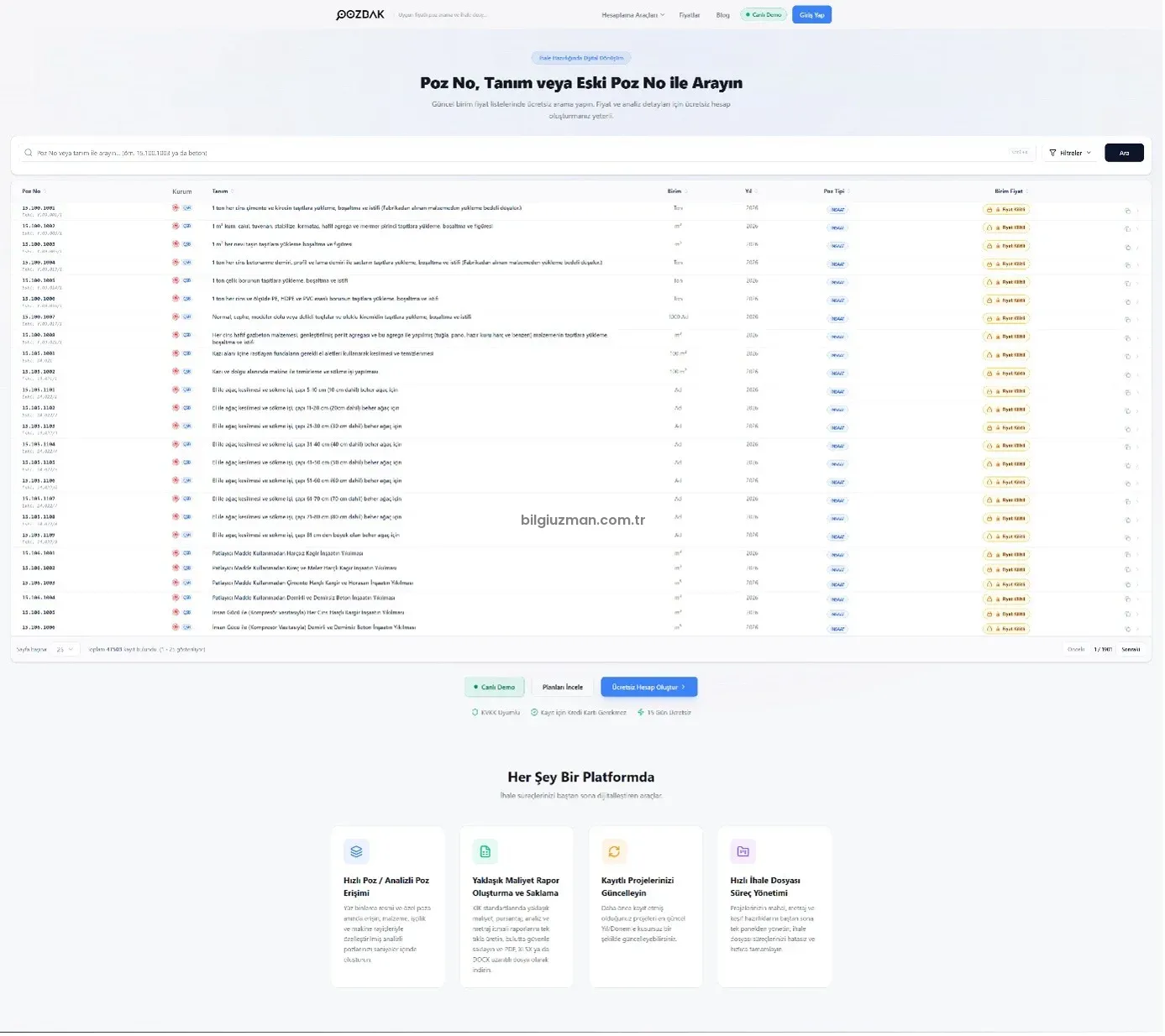 İnşaat ve İhale Süreçlerinde Yeni Dijital Platform: PozBak.com